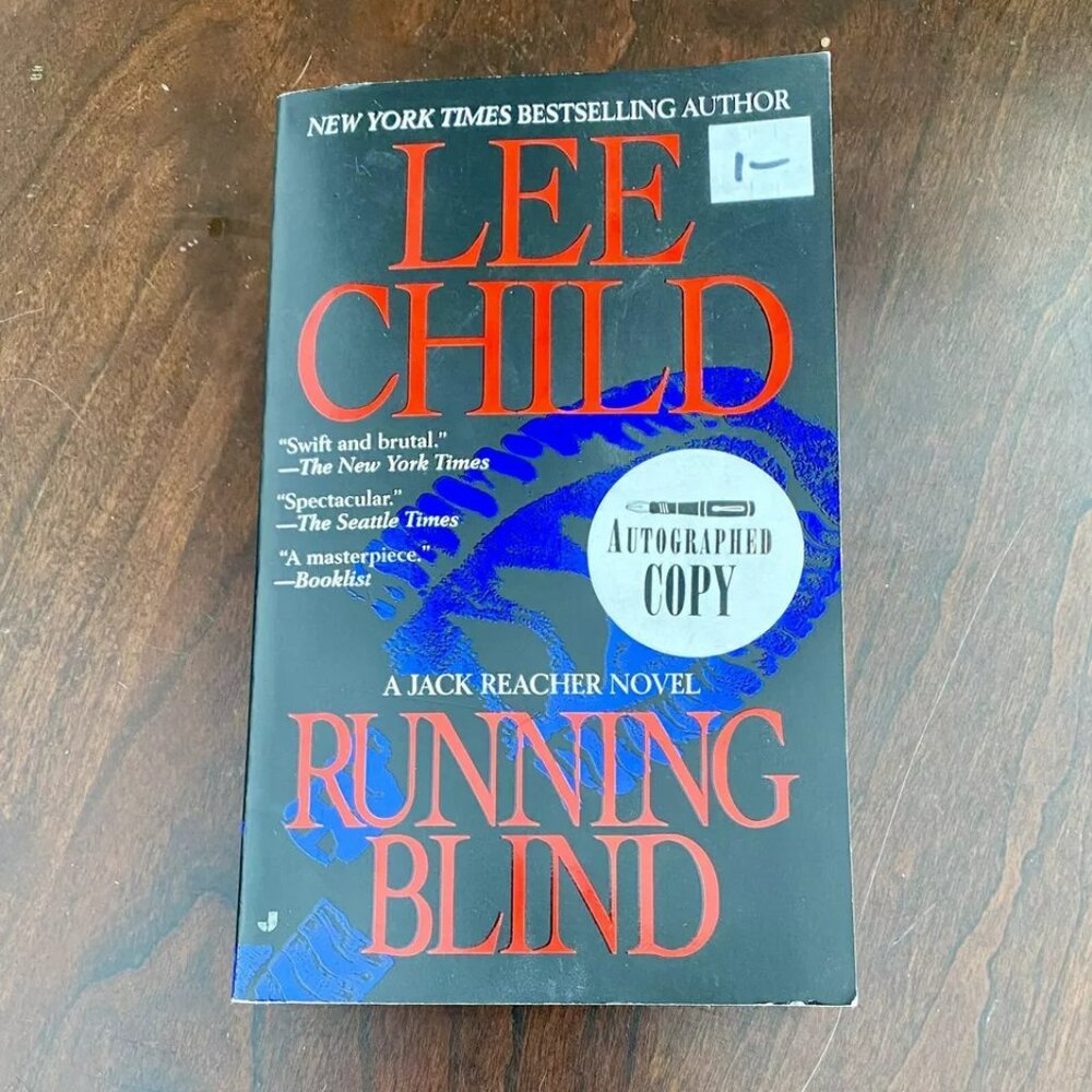 ‘RUNNING BLIND’ Book By Lee Child [Exclusive Autographed]